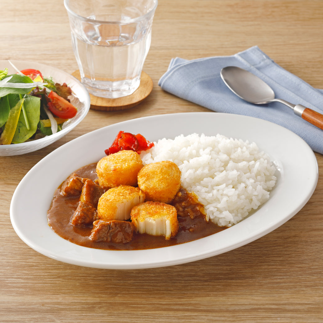 ほぼホタテフライのカレートッピング