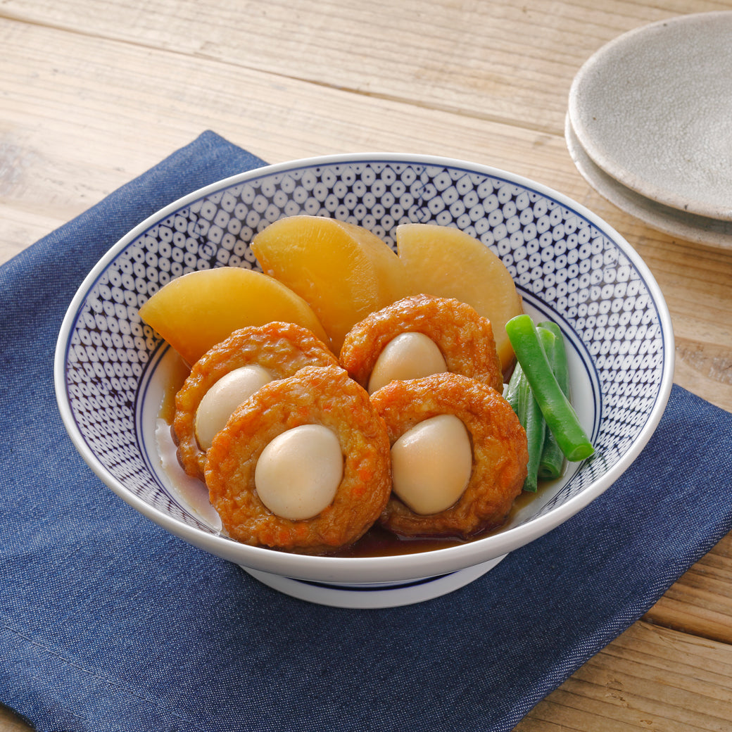 うずら巻と大根の煮物