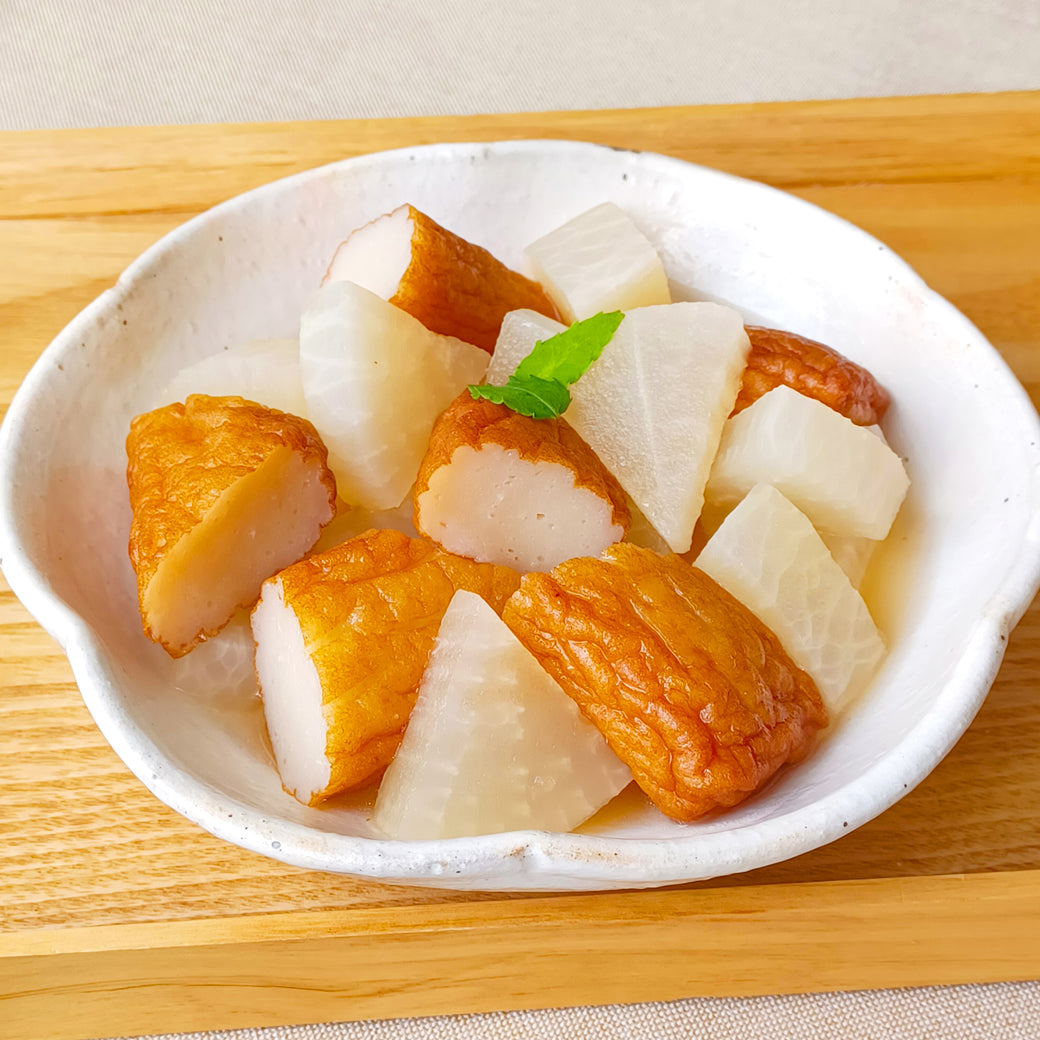 しなやかスティックと大根の白だしレンジ煮