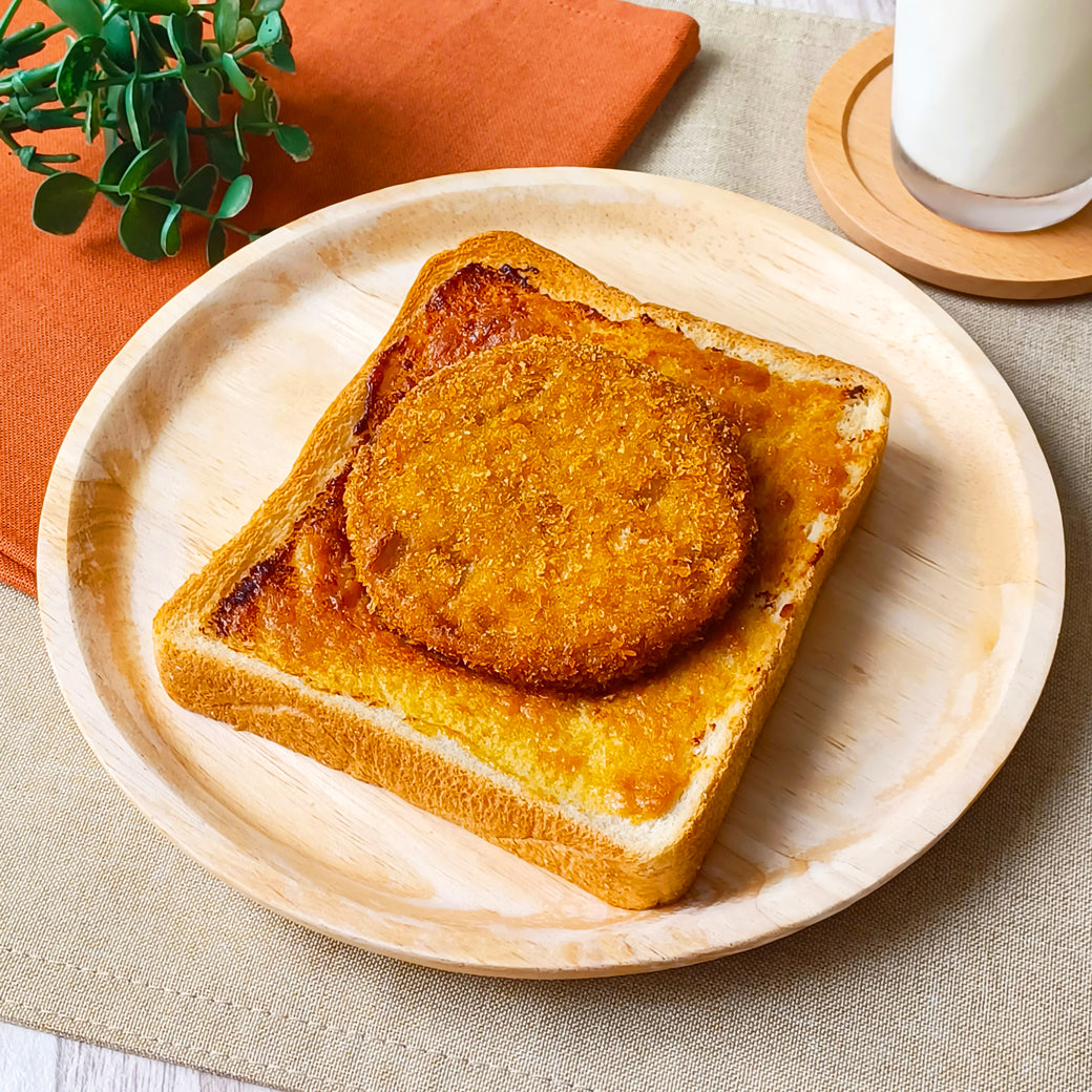 野菜フライの味噌マヨトースト