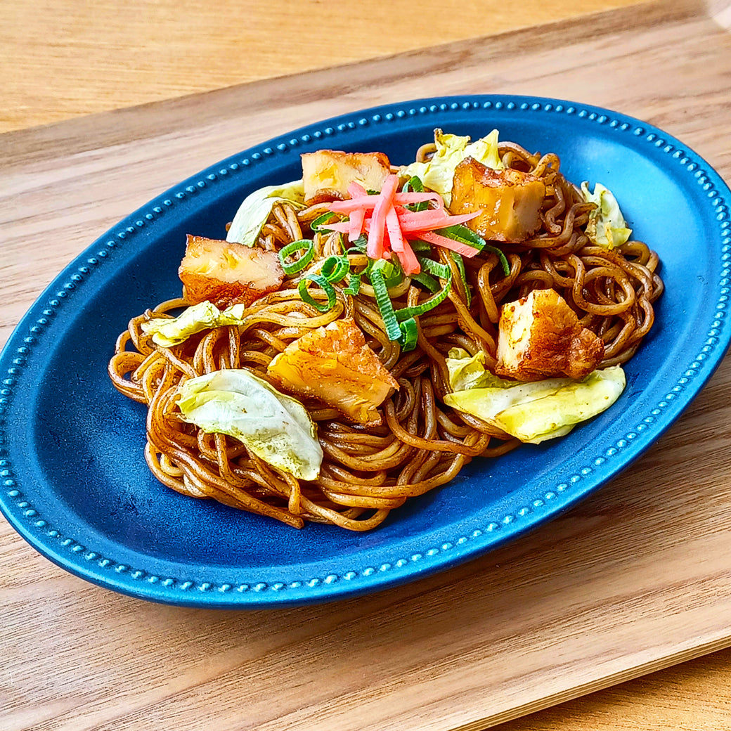 淡路島産玉ねぎとたっぷりコーン天の焼きそば