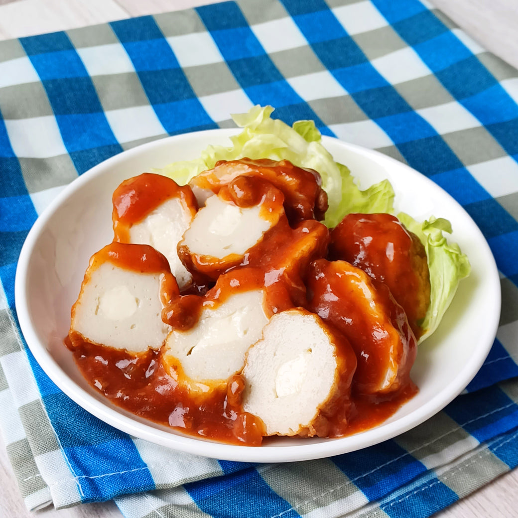 チーズ巻のミートソースがけ