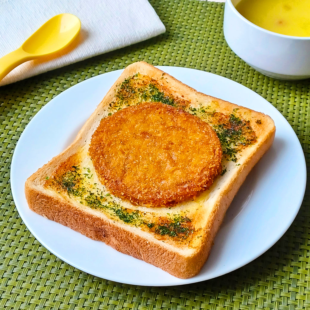 野菜フライの青のりマヨトースト