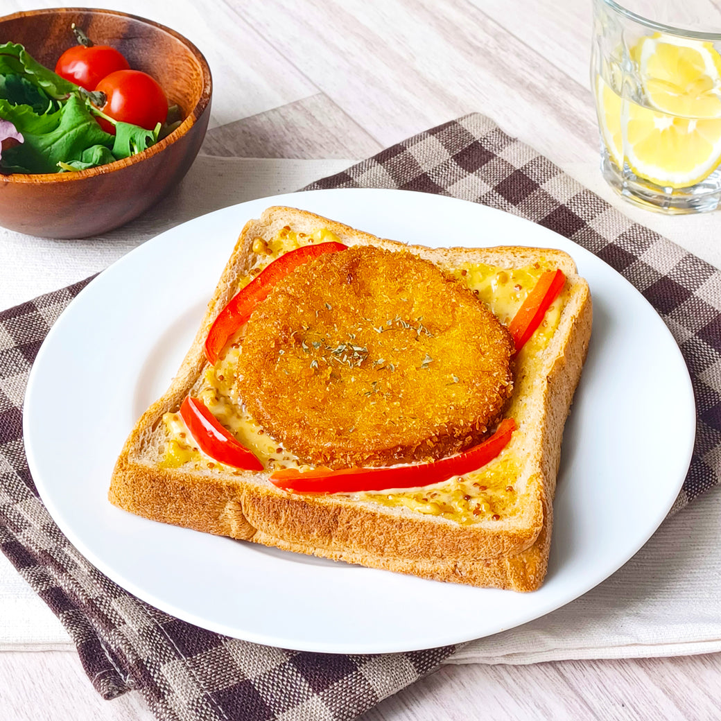 野菜フライの全粒粉食パントースト
