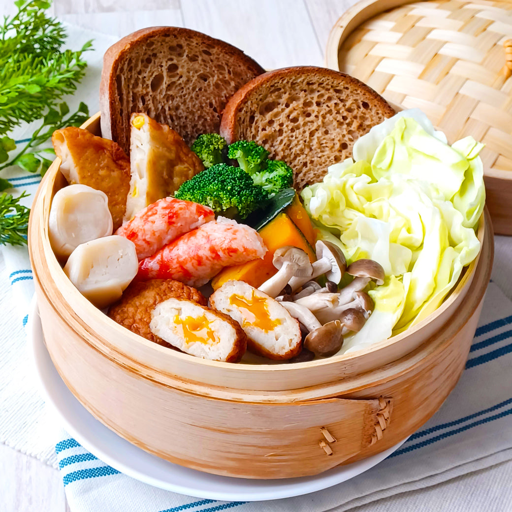 カネテツ練り物のせいろ蒸しブランチ
