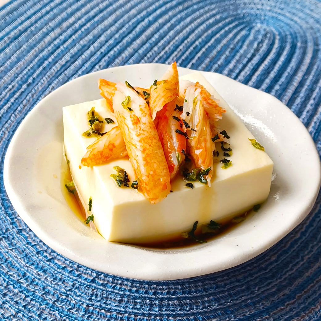 ほぼカニの「しげき®」「だし　ひろし®」冷奴