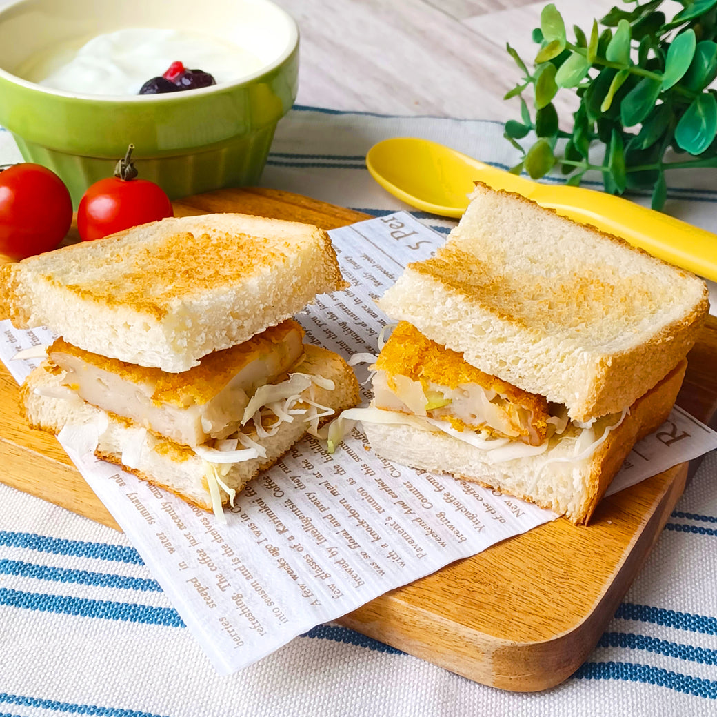 野菜フライのトーストサンド