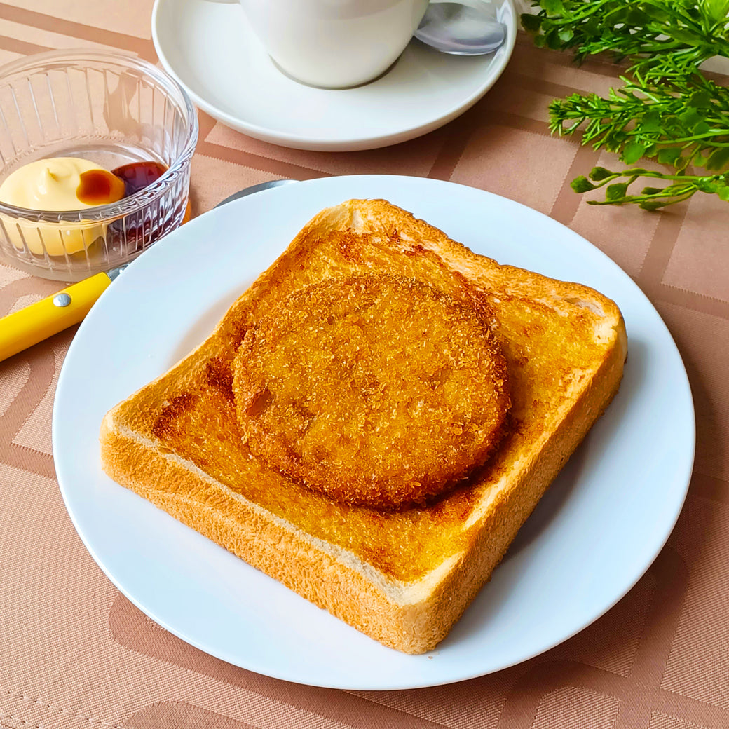 野菜フライのオイスターマヨトースト