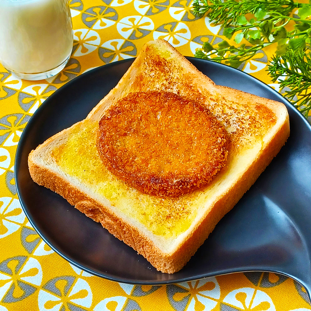 野菜フライのからしマヨトースト