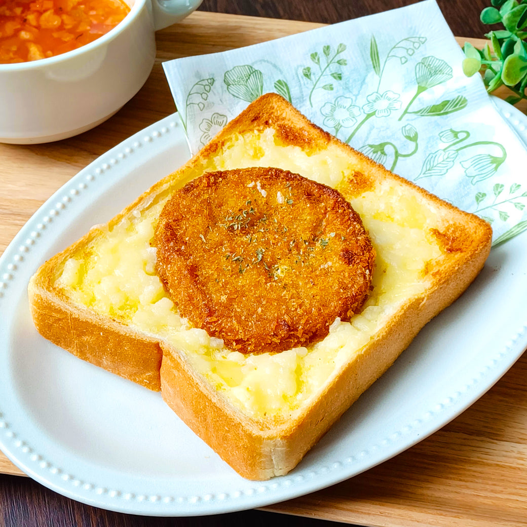 野菜フライのチーズマヨトースト