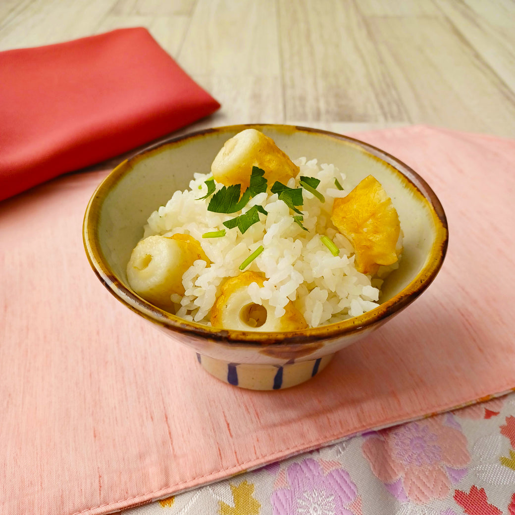 鯛入りミニ太ちくわの炊き込みご飯