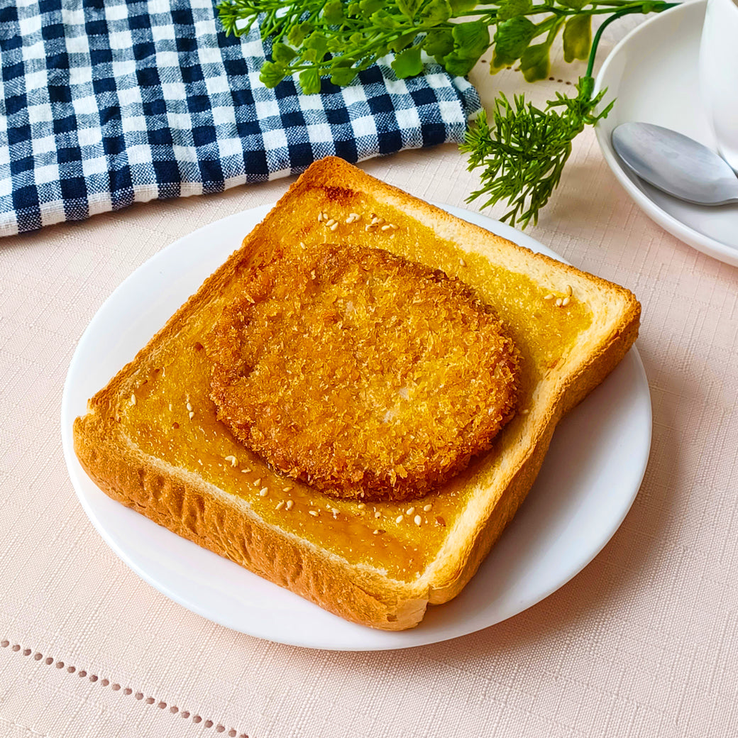 野菜フライの焼肉のたれマヨトースト