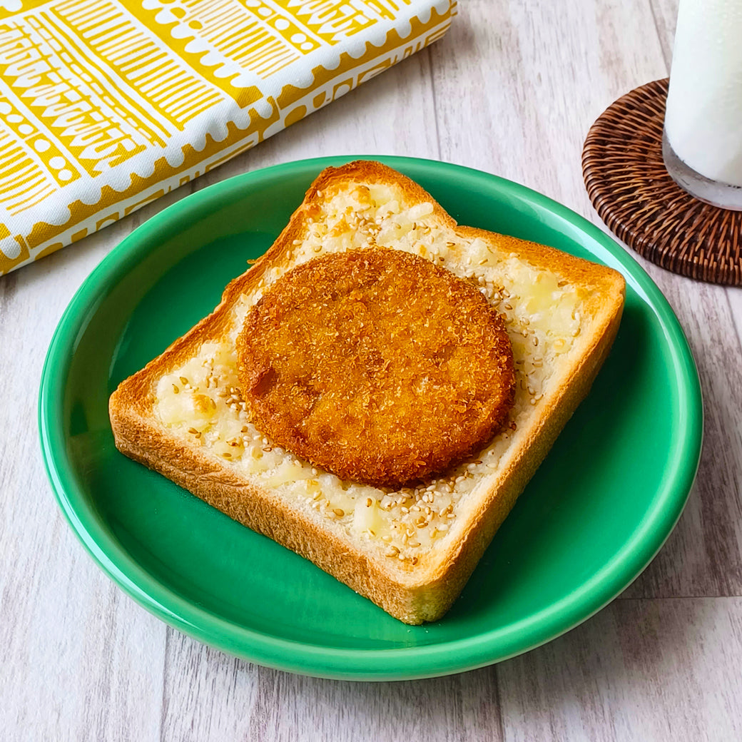 野菜フライの白ごまチーズトースト