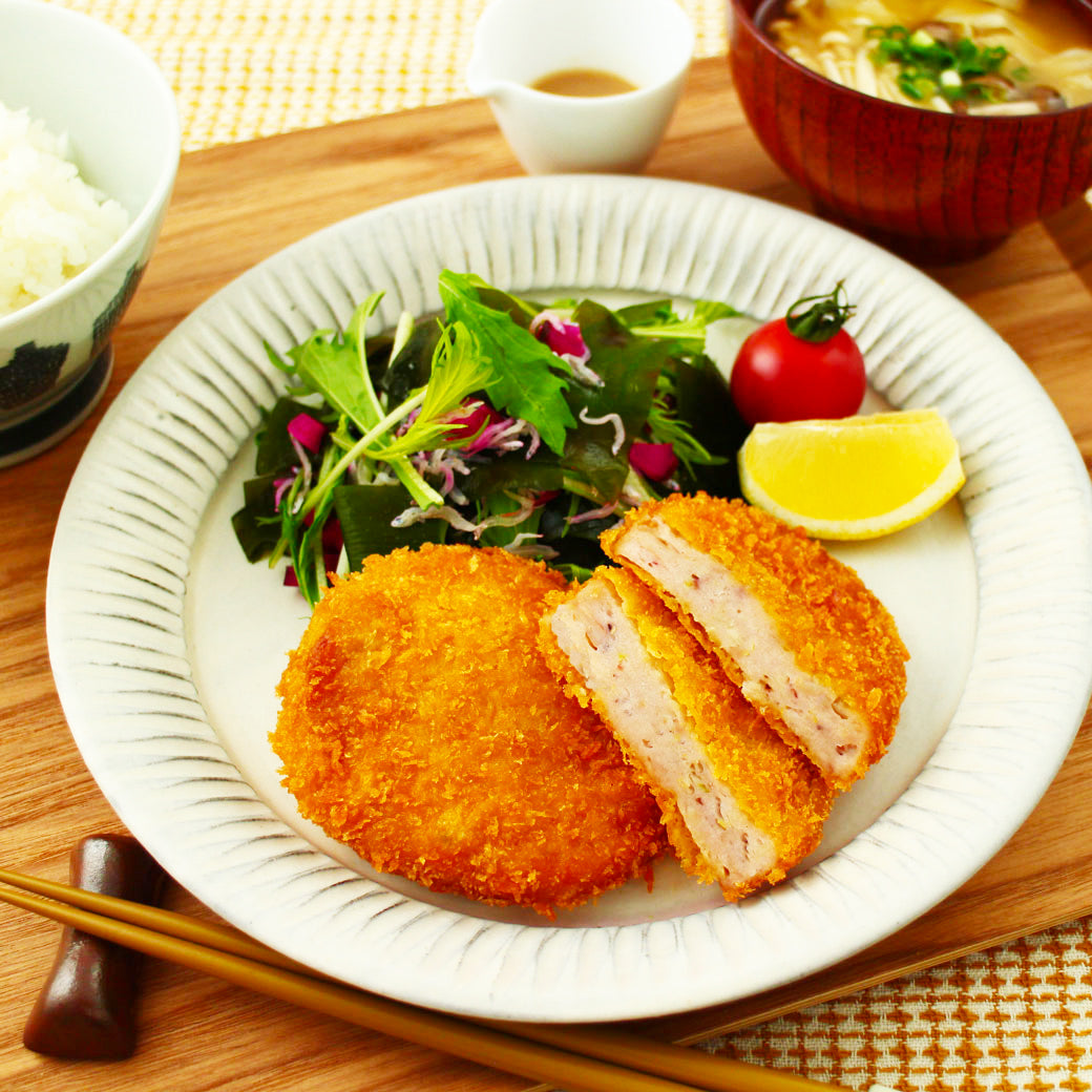 いかメンチカツの定食