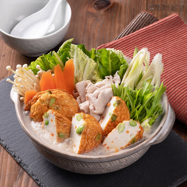 豆乳揚げだしと<br>豚肉のごま豆乳鍋