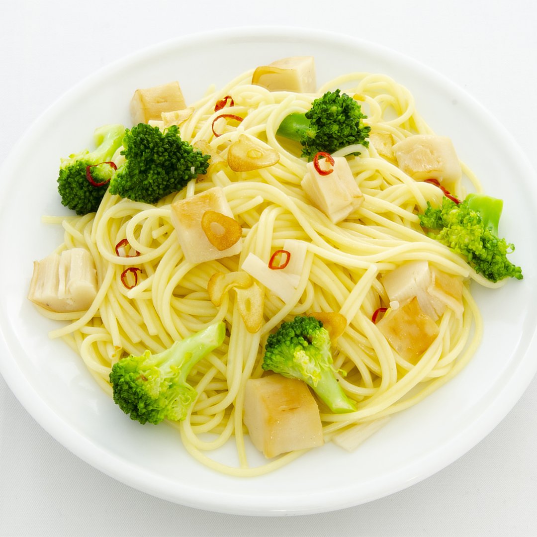 ほぼホタテのオイルパスタ