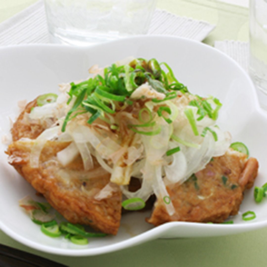 具だくさん野菜の天ぷらのオニオンスライスのせ